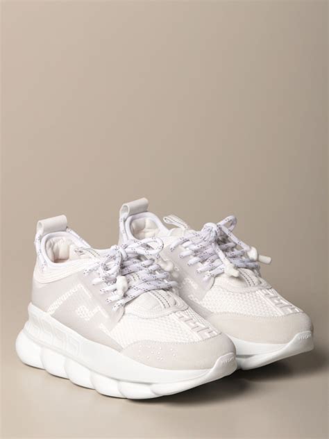 tenis blancos versace|latest versace sneakers.